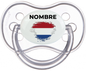 Bandera holandesa del efecto pincel con nombre: Chupete anatómica
