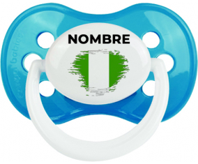 Bandera del efecto cepillo de Nigeria con nombre: Chupete anatómica