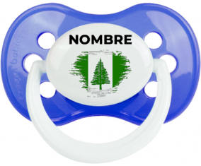 Bandera del efecto de pincel de la isla Norfolk con nombre: Chupete anatómica