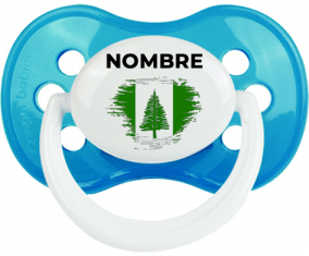 Bandera del efecto de pincel de la isla Norfolk con nombre: Chupete anatómica
