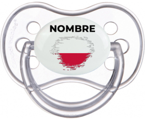 Bandera de efecto pincel polaco con nombre: Chupete anatómica