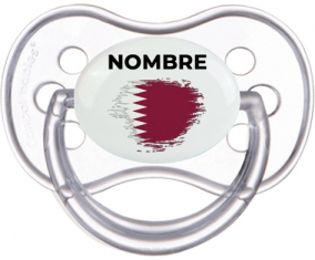 Bandera del efecto pincel de Qatar con nombre: Chupete anatómica
