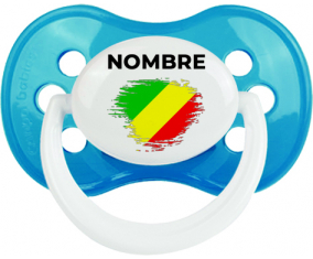 Bandera del efecto pincel de la República del Congo con nombre: Chupete anatómica