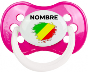 Bandera del efecto pincel de la República del Congo con nombre: Chupete anatómica