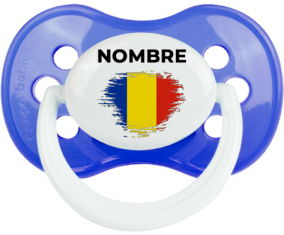 Efecto pincel de bandera Rumania con nombre: Chupete anatómica personnalisée