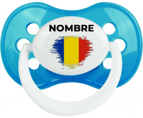 Efecto pincel de bandera Rumania con nombre: Chupete anatómica