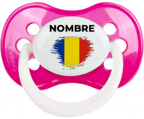 Efecto pincel de bandera Rumania con nombre: Chupete anatómica