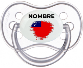 Samoa pincel efecto bandera con nombre: Chupete anatómica