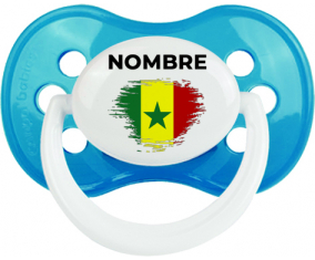 Bandera del efecto pincel senegalés con nombre: Chupete anatómica