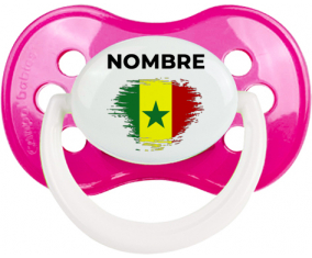 Bandera del efecto pincel senegalés con nombre: Chupete anatómica
