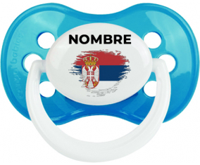Bandera del efecto pincel de Serbia con nombre: Chupete anatómica