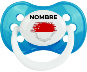 Bandera del efecto pincel de Singapur con nombre: Chupete anatómica