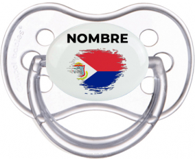 Sint Maarten pincel efecto bandera con nombre: Chupete anatómica