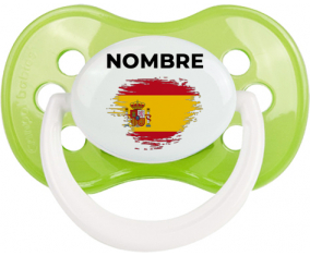 España cepilla la bandera del efecto con nombre: Chupete anatómica