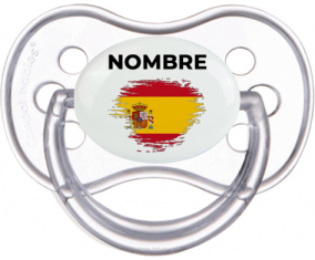 España cepilla la bandera del efecto con nombre: Chupete anatómica