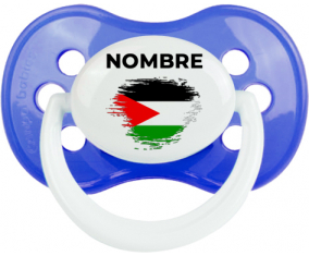 Efecto cepillo de bandera Estado de Palestina con nombre: Chupete anatómica personnalisée