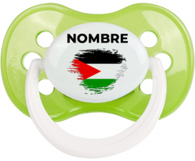 Efecto cepillo de bandera Estado de Palestina con nombre: Chupete anatómica