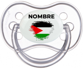 Efecto cepillo de bandera Estado de Palestina con nombre: Chupete anatómica