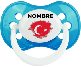 Bandera del efecto cepillo de Turquía con nombre: Chupete anatómica