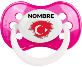 Bandera del efecto cepillo de Turquía con nombre: Chupete anatómica