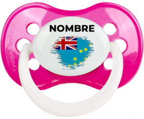 Bandera del efecto pincel Tuvalu con nombre: Chupete anatómica
