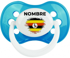 Bandera del efecto pincel de Uganda con nombre: Chupete anatómica