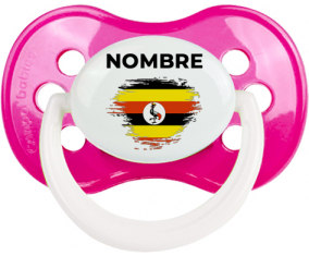 Bandera del efecto pincel de Uganda con nombre: Chupete anatómica