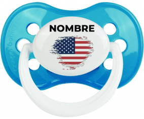 Bandera del efecto pincel Los Estados Unidos de América con nombre: Chupete anatómica