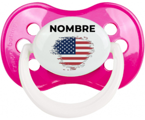 Bandera del efecto pincel Los Estados Unidos de América con nombre: Chupete anatómica