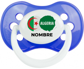 Bandera de Argelia con nombre: Chupete anatómica personnalisée