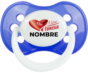 I love Tunisia diseño 3 con nombre : Chupete Anatómica