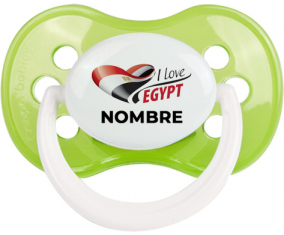 I love Egypt con nombre : Chupete Anatómica