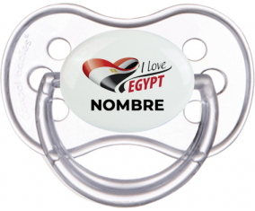 I love Egypt con nombre : Chupete Anatómica