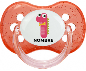 Chupete un año estilo aniversario 3 - primer nombre punta Cereza