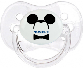 Disney Mickey Black Ears Pajarita negra con nombre: Chupete Cereza