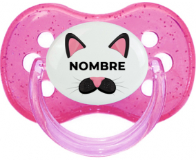 Gato rosa con nombre: Chupete Cereza