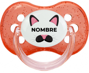 Gato rosa con nombre: Chupete Cereza