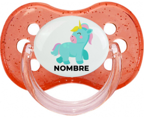 Diseño de unicornio-3 con nombre: Chupete Cereza