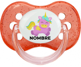 Diseño de unicornio-4 con nombre: Chupete Cereza
