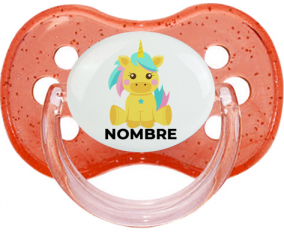 Diseño de unicornio-5 con nombre: Chupete Cereza