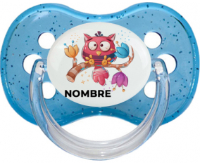 Funny Animals Búho con nombre: Chupete Cereza personnalisée