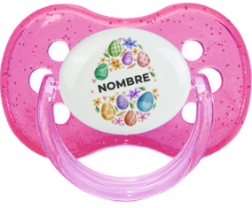 Diseño-1 Huevo de Pascua con nombre: Chupete Cereza
