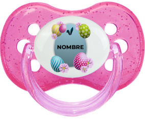 Diseño-12 Huevo de Pascua con Nombre: Chupete Cereza