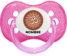 Om aum Sánscrito diseño-1 con nombre: Chupete Cereza