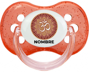 Om aum Sánscrito diseño-1 con nombre: Chupete Cereza