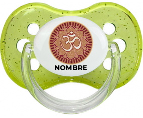 Om aum Sánscrito diseño-1 con nombre: Chupete Cereza