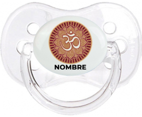 Om aum Sánscrito diseño-1 con nombre: Chupete Cereza