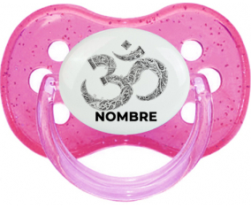 Om aum Sánscrito diseño-2 con nombre: Chupete Cereza