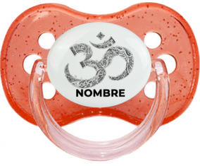 Om aum Sánscrito diseño-2 con nombre: Chupete Cereza