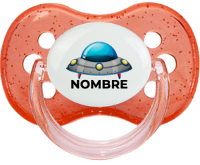 Juguetes de platillo volador Rocket con nombre: Chupete Cereza